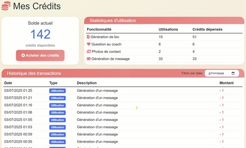 Gère tes crédits en toute liberté